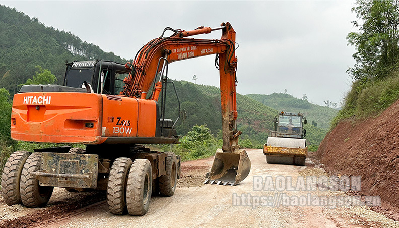 Lạng Sơn: Khẩn trương hoàn thành Dự án Cải tạo, nâng cấp tuyến đường Khau Bân - Còn Quan - Nà Lừa