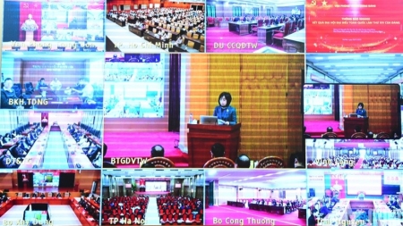 Đảng ủy Viện kết nối trực tuyến Hội nghị Báo cáo viên Trung ương tháng 1/2026 thông báo nhanh kết quả Đại hội XIV của Đảng