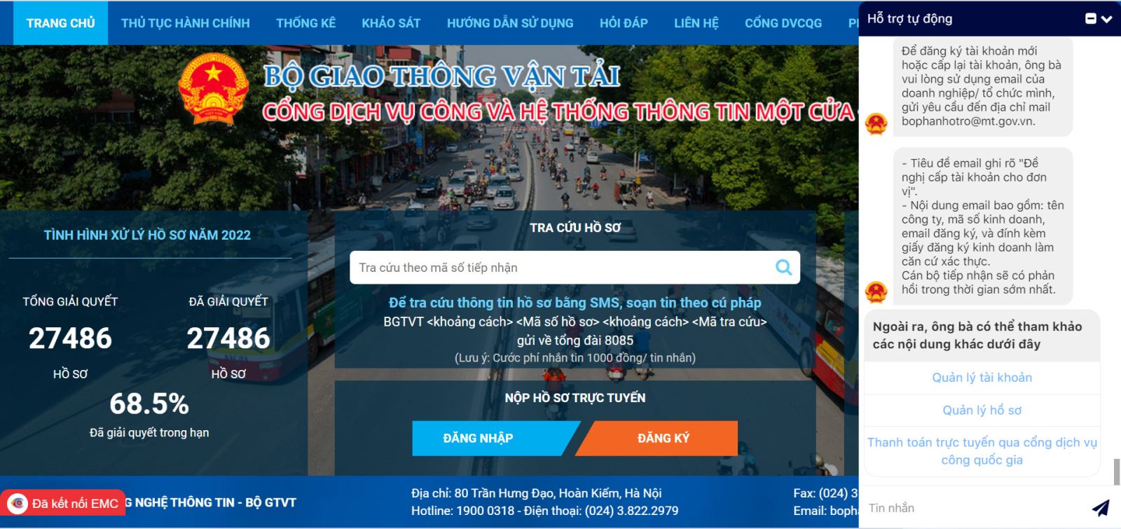 Bộ Giao thông vận tải thử nghiệm trợ lý ảo hỗ trợ người dân, doanh nghiệp dùng dịch vụ công